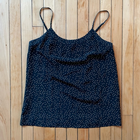 Madewell Silk Inset Cami in Dot Scatter - Picture 5 of 7